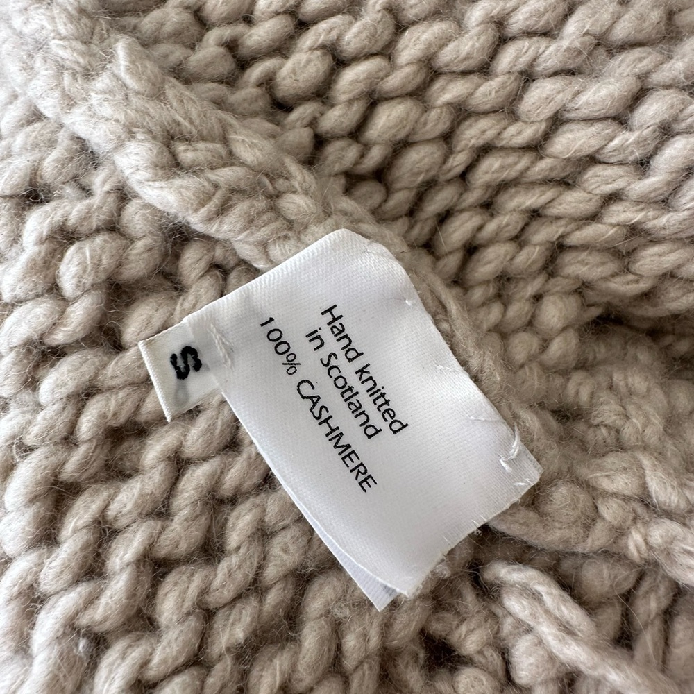 Hillary Rohde Scotland Hand Knitted Cashmere Sweater, S - Picture 6 of 9